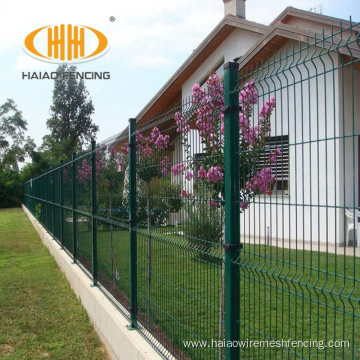 1.8x2.4m decorative steel 3d curved wire mesh fence